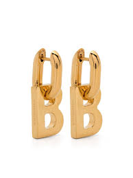 Balenciaga B Chain XS Earrings | Gold | FARFETCH AO