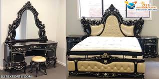 Bernadette livingston furniture is a complete online store for luxury bedroom, daybeds, queen size bed, bed frame, bed furniture, italian home furnishings and our showroom is located at 39 main st. Luxury Black Headboard Wooden Bedroom Sets Dst International