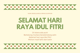 Bila idul fitri adalah lentera, izinkan membuka tabirnya dengan maaf, agar cahayanya menembus jiwa fitrah dari tiap khilaf. 49 Ucapan Lebaran Hari Raya Idul Fitri Untuk Ortu Kerabat Sahabat