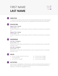 Resume Template