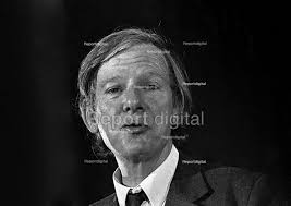 Peter Shore MP; a perspiring Peter Shore speaking at a..…