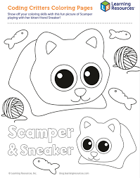 Color with the characters from the talking with trees children's book series to help kids embrace the good feelings that come with making good choices. Coding Critters Coloring Pages