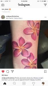 Pin By Juliana On Tattoos Plumeria Tattoo Frangipani Tattoo Hawaiian Flower Tattoos