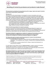 Greenhouse gas reporting program requirements for importers and exports. Handling Of Animal By Products And Products Made