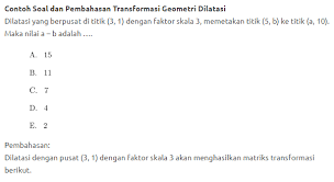 Contoh Soal Dan Jawaban Dilatasi Brainly Peranti Guru
