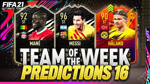 Fifa 16 fifa 17 fifa 18 fifa 19 fifa 20 fifa 21. Totw 16 Fifa 21 La Squadra Della Settimana Di Fut La Prediction