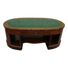 Reclaimed wood coffee table on hairpin legs, rustic coffee table, industrial coffee table lane perception coffee & end table set with rare woven bottom shelf (priced as a set as in for both). English Leather Top Coffee Table Carlos De La Puente Antiques