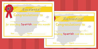 Do you have any other major life events that need a list of spanish greetings or well wishes? Spanish Club Certificates