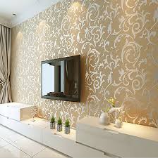 3d Modern Gloss Wallpaper Roll Background For Living Room Bedroom Home Decor Ebay Wallpaper Living Room Ceiling Design Living Room Drawing Room Decor