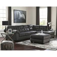 We encourage our customers to first shop in‑stock products—other orders may have unpredictable delivery dates. Signature Design By Ashley Accrington Contemporary Sectional With Right Chaise And Pillow Arm Wayside Furniture Sectional Sofas