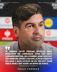 🗨 « L'équipe a joué avec de l'ambition, avec notre identité. » 🎙 Avant la  réception du FC Bâle, notre coach Paulo Fonseca revient sur les deux  derniers revers en Ligue 1
