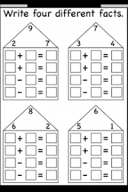 These free fact family worksheets may be viewed individually or downloaded as a printable activity by click the worksheet title. Numbers Fact Family Free Printable Worksheets Worksheetfun