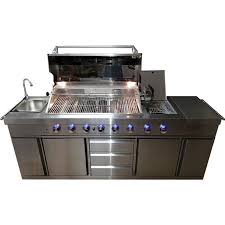 The sky's the limit in terms of design, but you need to consider your budget. 3 In 1 Stainless Steel Outdoor Bbq Kitchen Island Grill Propane Lpg W Sink And Canvas Cover Walmart Com Walmart Com
