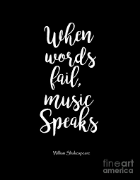 When Words Fail Music Speaks Art Digital Art By Dilip Kumar