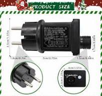 31V 6W LED Driver, Class 2 Power Supply IP44 LED Transformer Low Voltage  LED Adapter Replacement for Christmas Tree Lights, Icicle Lights, Fairy ...