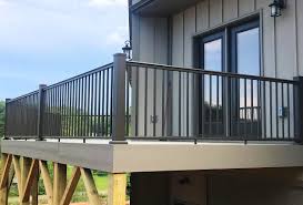 Stanford aluminum railing is a great alternative to vinyl and wood railing for your deck, porch or other outdoor space. Afco 100 Series Level Rail Balusters Breadloaf Top Your Railing