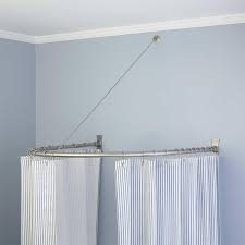 Half Oval Shower Ring Bathroom Round Shower Curtain Rod Shower Curtain Rods Round Curtain Rod