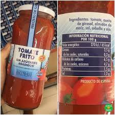 Tomate Frito Sin Azucares Anadidos Hacendado Supermercado Mercadona P V P 0 90 Euros Healthy Franita Tomate Frito Tomate Frito