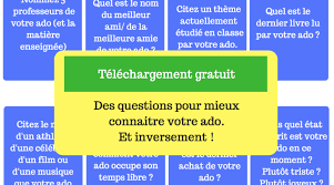 Jeu Des Questions A Se Poser Entre Parents Et Ados Pour Mieux Se Connaitre Ado Zen