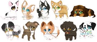 Chibi Dogs By Yechii On Deviantart Chibi Dog Chibi Cute Kawaii Drawings