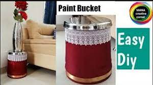 Recycle paint buckets/new and exclusive ideas/zaha diyamazing away to reuse paint buckets#diycraft#craft Old Paint Bucket Craft How To Reuse Waste Paint Bucket At Home Diy Sitting Stool From Waste Bucket Youtube
