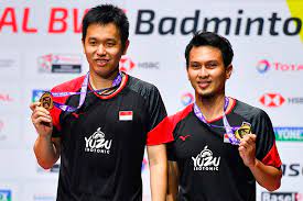 Mohammad ahsan/hendra setiawan dipastikan lolos ke perempat final bulu tangkis ganda putra olimpiade tokyo 2020 dengan status juara grup d. Kejuaraan Dunia 2019 Final Ketujuh Ahsan Hendra Tahun Ini Halaman All Kompas Com