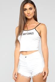 Black And White Tank Top Cute But Crazy Tank Top White Black White Tank Top Tank Tops Tops