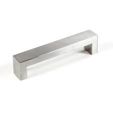 A pull bar made from solid black anodised metal. Bold Design Brushed Nickel Contemporary Stainless Steel Cabinet Bar Pulls Set Of 4 On Sale Overstock 8876430