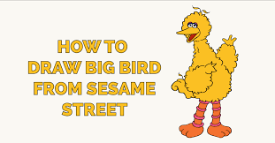 As one of the most loveable characters on the show, big bird represents a child who has a limited understanding of the world. How To Draw Big Bird From Sesame Street Really Easy Drawing Tutorial