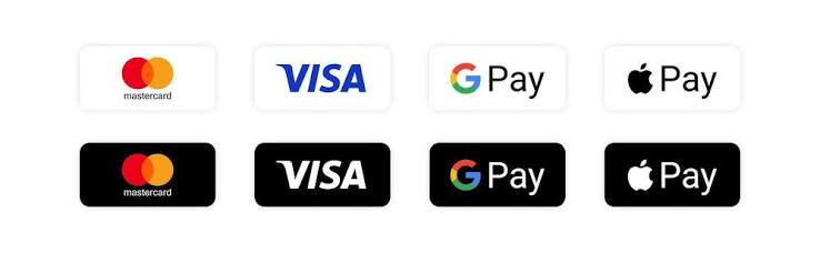 Mastercard, Visa, Apple pay, Google pay - popular payment systems. Finance system app. Bank card. Vector illustration. 39865675 Vector Art at Vecteezy