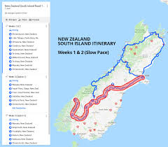 New zealand south island map. New Zealand South Island Road Trip Guide Itinerary 1 3 Weeks