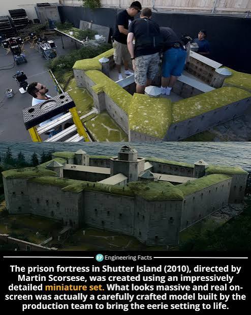 Think the fortress in Shutter Island was a full-scale set or CGI? Think  again. Director Martin Scorsese's team opted for handcrafted movie magic,  building a hyper-detailed miniature model of the priso