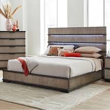 Queen footboard with rails slats. Signature Design By Ashley Baystorm King Panel Bed With Storage Footboard Dimming Led Light Royal Furniture Platform Beds Low Profile Beds