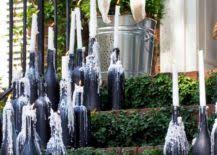 It can be very interesting to collect empty they will surely help you decorate your table for weddings, holidays, christmas and other occasions. Wine Bottle Centerpieces Budget Friendly And Looking Chic