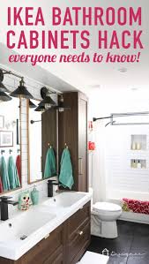 Ikea Cabinet Doors Drawers Hack For Custom Holes Designer Trapped Bathrooms Remodel Chic Bathrooms Stylish Bathroom