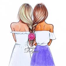 ᴀʀᴛ ɪʟʟᴜsᴛʀᴀᴛɪᴏɴs ᴘᴏʀᴛʀᴀɪᴛs On Instagram Blonde Or Brunette Fashionsketch Vogue Streetstyle Streetlook Streetfashion Loo Cute Best Friend Drawings Best Friend Drawings Drawings Of Friends