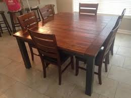 Diy 60 Inch Square Farmhouse Table Square Kitchen Tables Farmhouse Table Plans Square Farmhouse Table