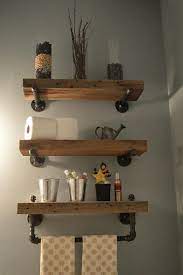 Reclaimed Barn Wood Bathroom Shelves Etsy Barn Wood Bathroom Bathroom Wood Shelves Rustic Bathroom Decor