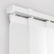 Vidga Panel Curtain Holder White 23 Ikea In 2021 Sliding Door Blinds Vertical Window Blinds Panel Curtains