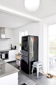 Smeg Fridge Retro Decor Kitchen Appliance Interior Design Black Fridges Smeg Fridge Black Kitchens