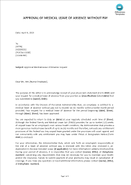 Maybe you would like to learn more about one of these? Medical Leave Approval Letter Templates At Allbusinesstemplates Com