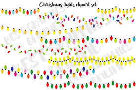 Christmas lights images clip art. Christmas Lights Clipart String Of Christmas Lights Clip Art 824553 Illustrations Design Bundles