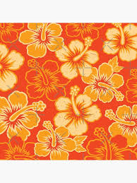 Check spelling or type a new query. Vintage Hawaiian Orange Hibiscus Flower Pattern Art Board Print By Analogdreamz Redbubble