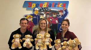 Larson, 27, wasn't competing in one. The Nascar Foundation S Bear Brigade Brings Smiles To Kids Nascar Com