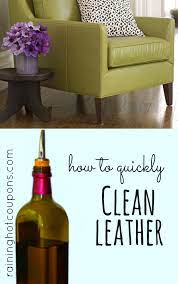 How To Easily And Quickly Clean Leather Furniture Recipe Cleaning Leather Couch Leather Furniture Cleaning Leather Furniture