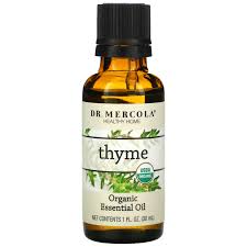 Dr Mercola زيت أساسي عضوي الزعتر 1 أوقية 30 مل Iherb
