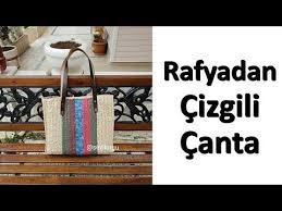 Rafya Ipten Cizgili Canta Yapimi Youtube Canta Tote Canta Orme Cantalar