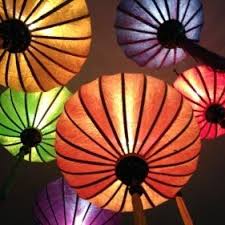Chinesische Seide Lampen Lampions Laterne Wohnen Und Garten
