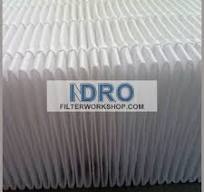 Filtro de aire plisado plisado y encolado de la línea de producción de la  máquina.