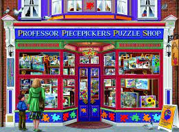 Jigsaw puzzle sunsout 1000 piece quilts for sale 20. Amazon Com Sunsout Inc Professor Piecepickers Puzzle Shop 1000 Pc Jigsaw Puzzle Toys Games